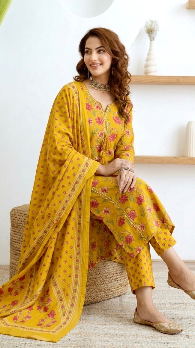 Vintage floral ensemble
