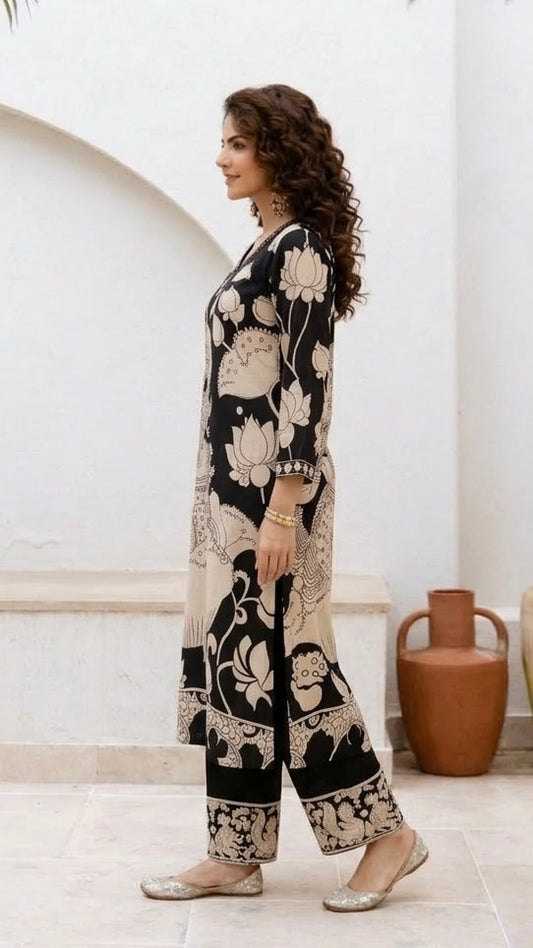 KALAMKARI PRINT DIGITAL SUIT