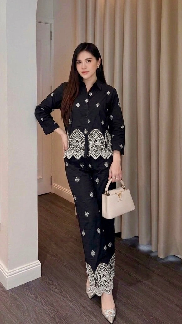 Midnight charm co-ord