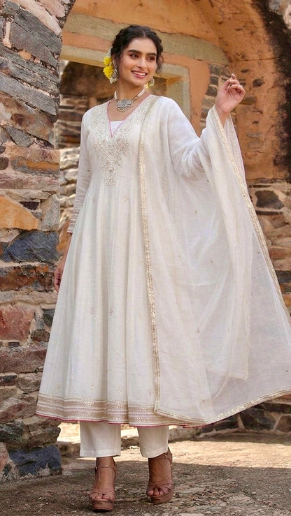 Timeless cotton anarkali