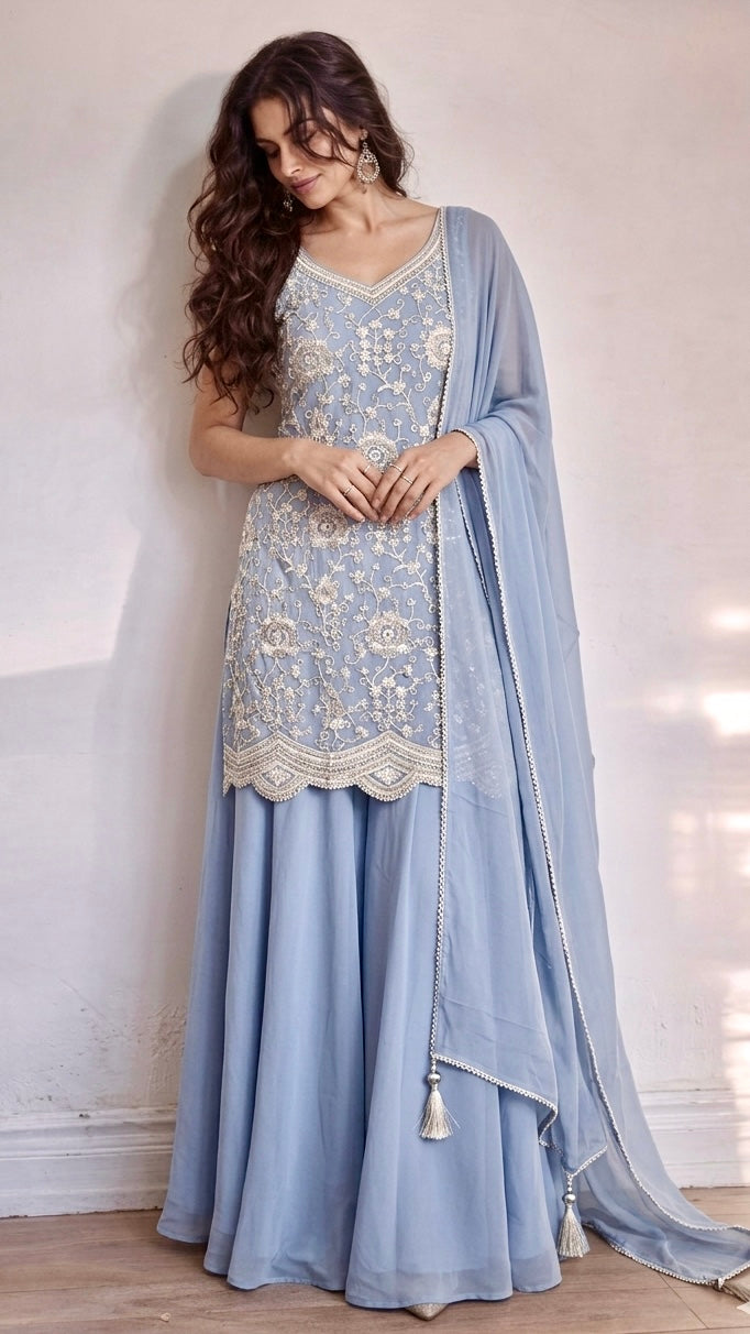 Threadwork sharara set