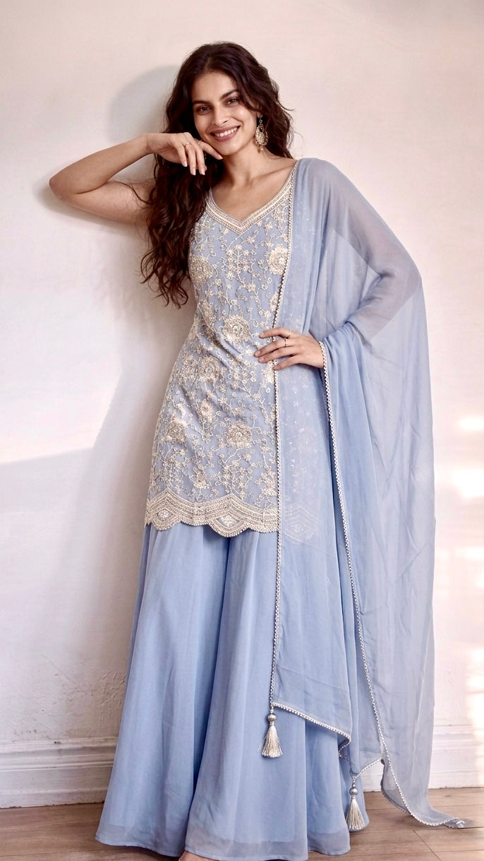 Threadwork sharara set