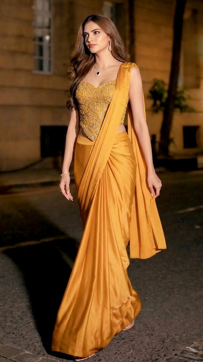 Elegant drape saree
