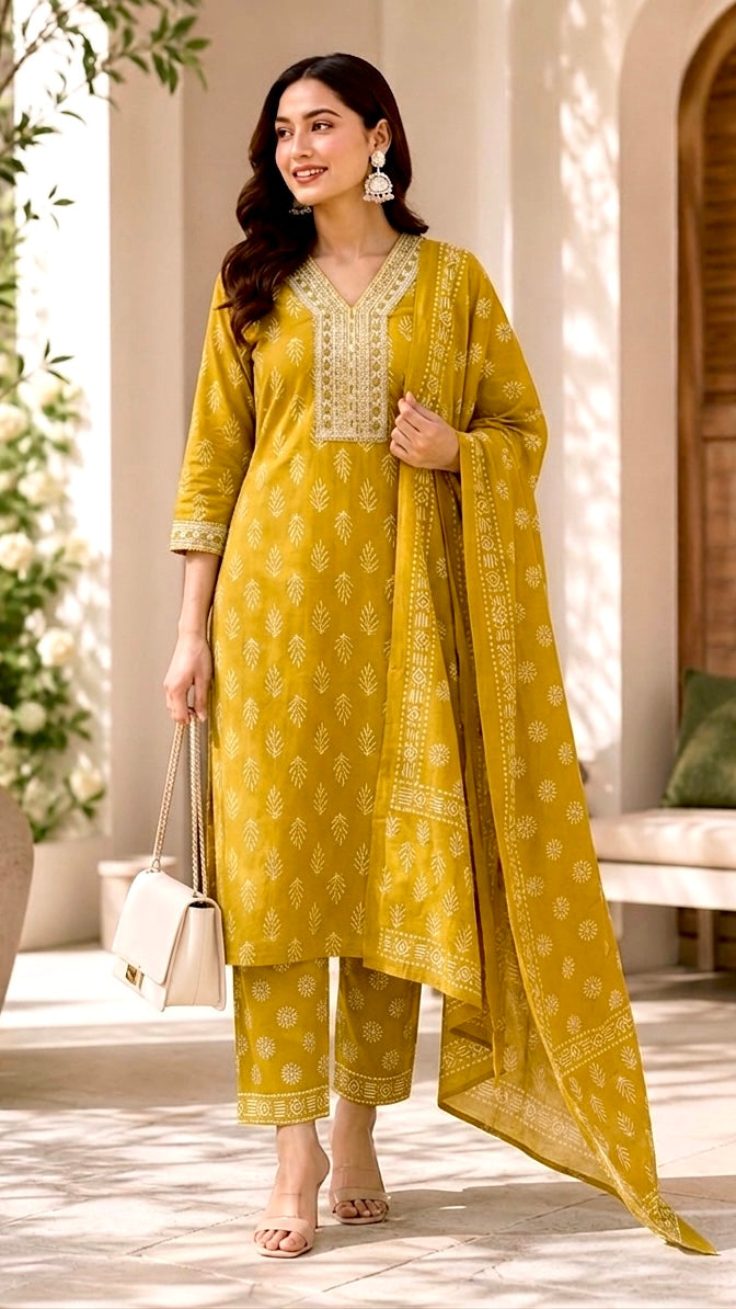 Sunehri charm kurta set