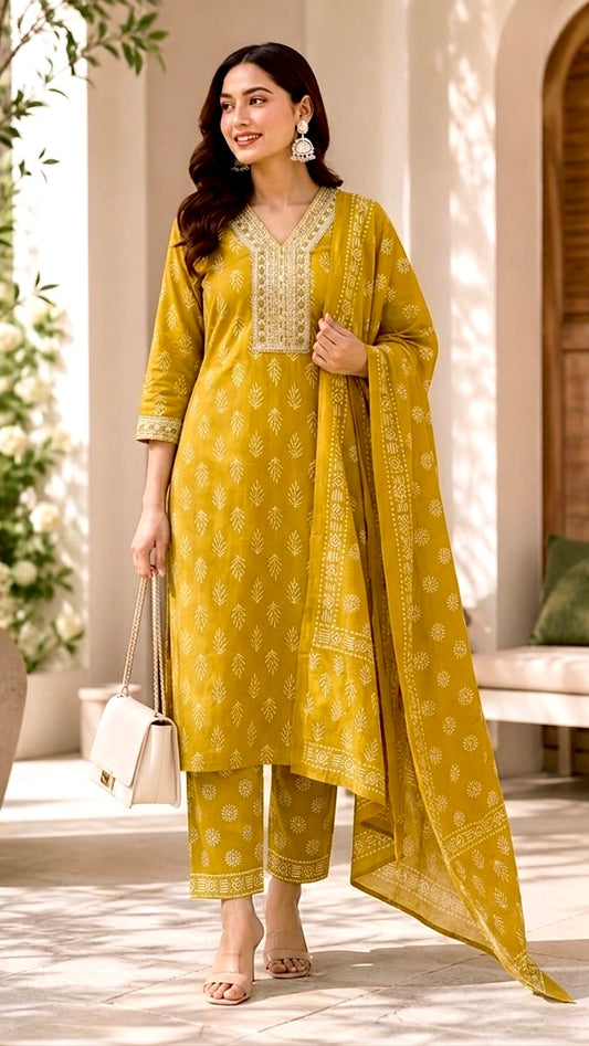 Sunehri charm kurta set