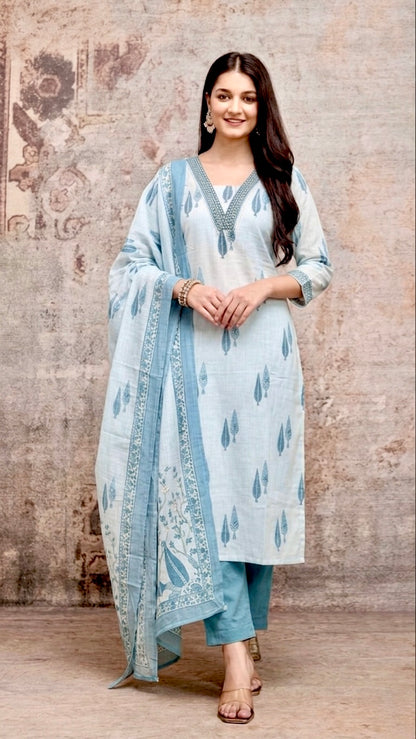 Aqua leaf set