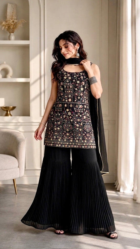 Luxe sharara suit