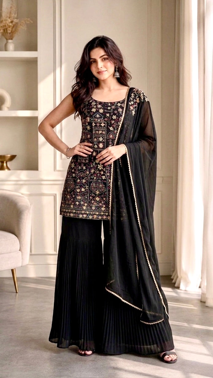 Luxe sharara suit