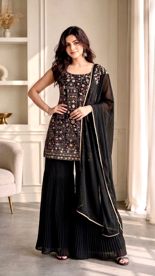 Luxe sharara suit