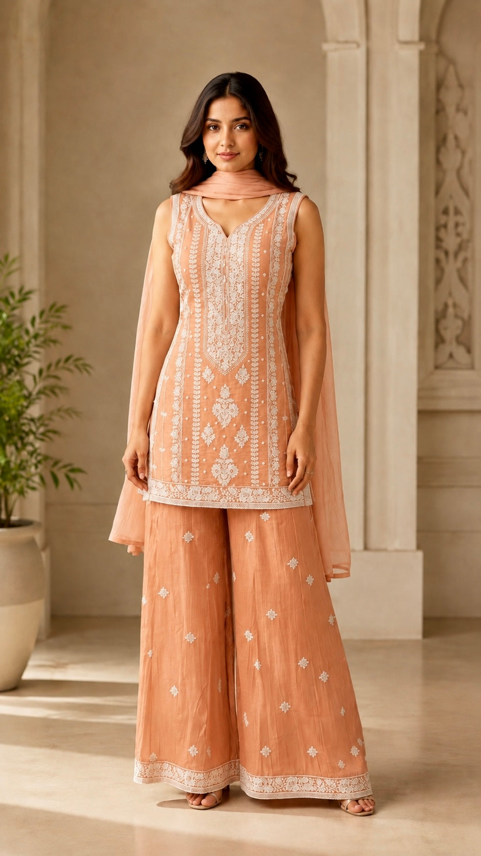 Colourfull sharara set
