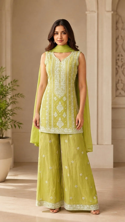 Colourfull sharara set