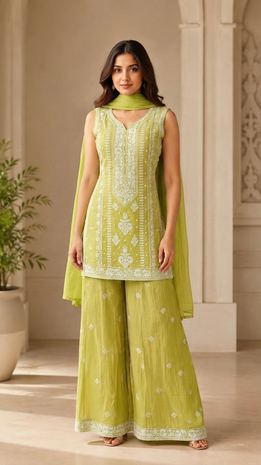 Colourfull sharara set