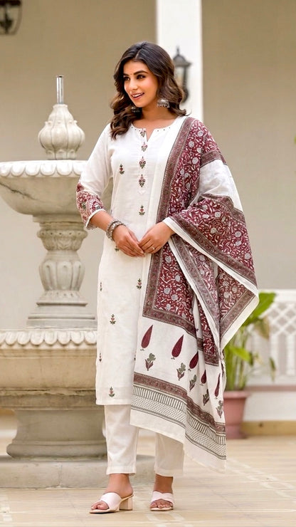 Vintage pearl kurta set