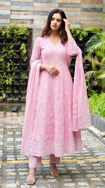 Chickenkari anarkali suit
