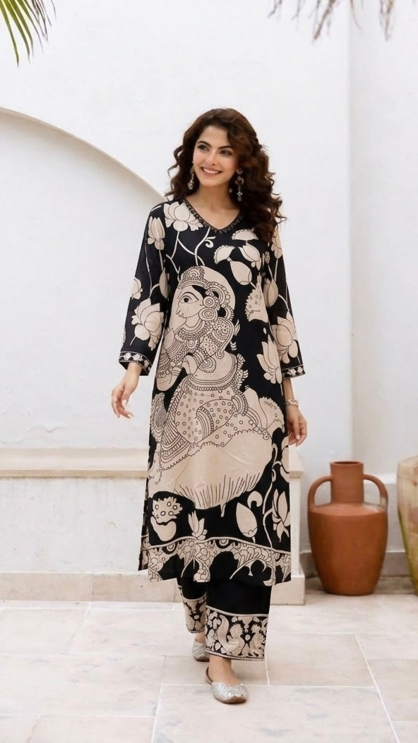 KALAMKARI PRINT DIGITAL SUIT