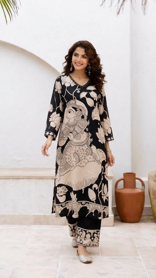 KALAMKARI PRINT DIGITAL SUIT