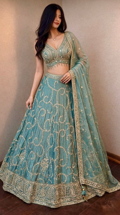 Celestial embellished lehenga