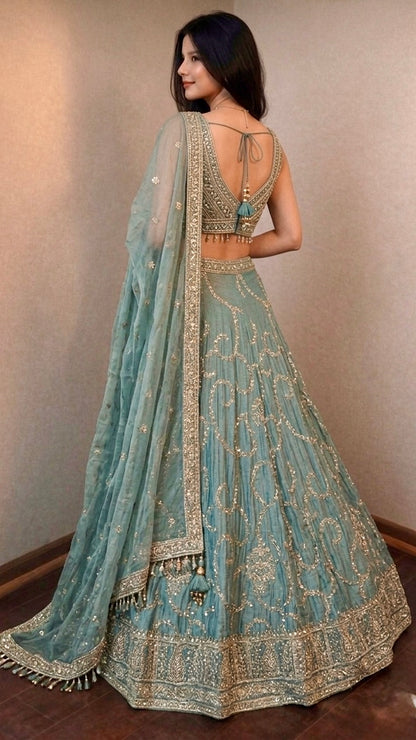 Celestial embellished lehenga