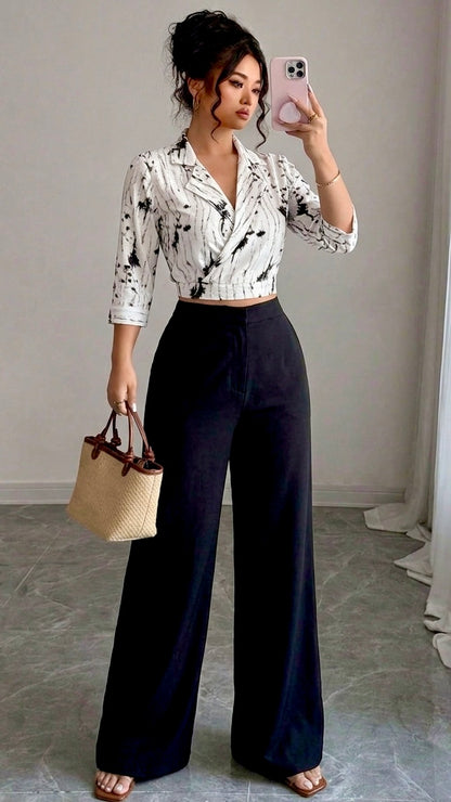 Monochrome chic co-ord