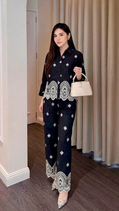 Midnight charm co-ord