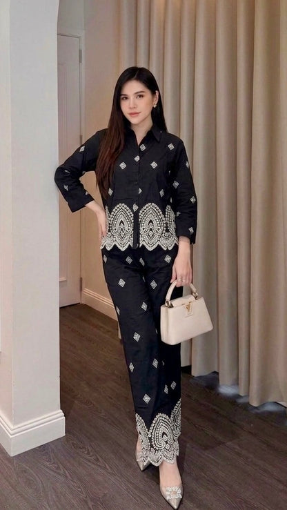Midnight charm co-ord